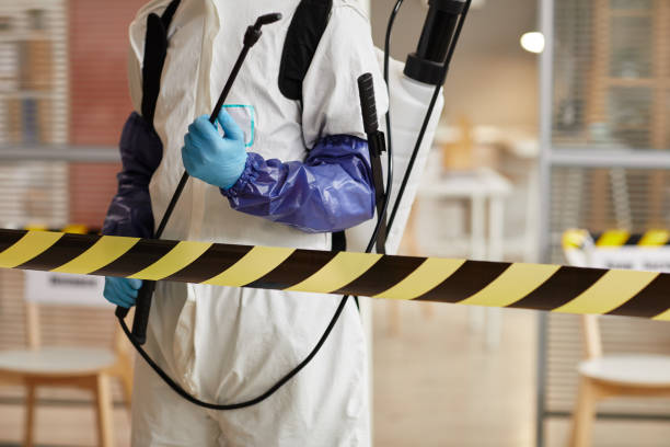 Professional Blood Cleanup technician working in Laton, CA
